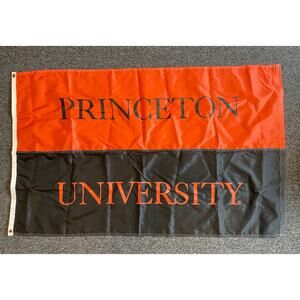 Large  3' x 5' Princeton University Souvenir Nylon Banner Flag Orange Black